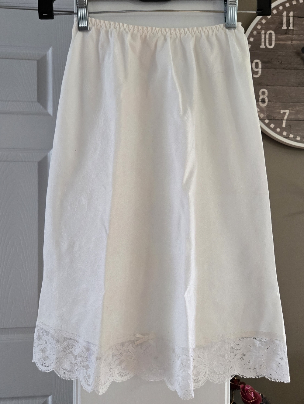 Farr West White Lace Hem Half Slip
